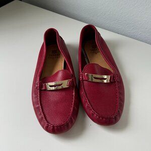 Coach - Red Leather Nola Driving Loafer Size 7.5